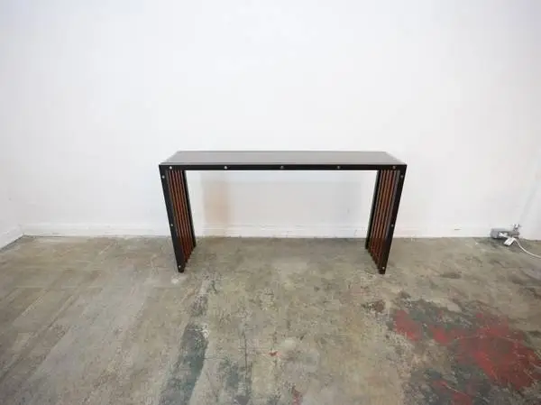 Caracole Pinstripe Dark Console Table $1,199.00 Dimensions in Inches:
