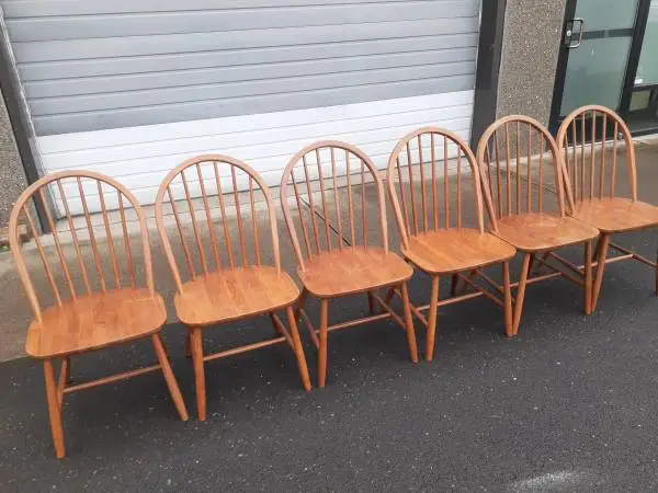 Teak Dining Chairs by Erik Ole Jørgensen for Tarm Stole (6) MCM