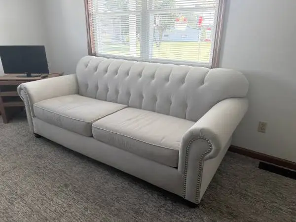 Couch Faux Leather 7’