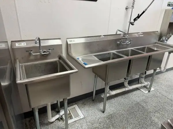 Commercial 3 Compartment Sink, Hand Sink, Prep Sink,