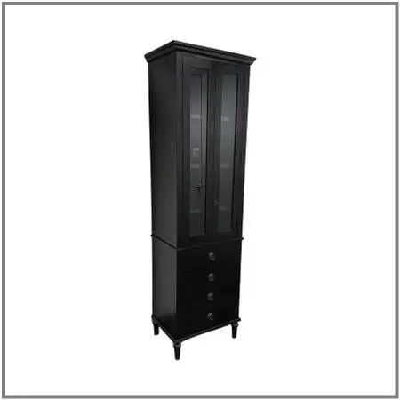 Restoration Hardware Maison Bath Cabinet, Antiqued Black