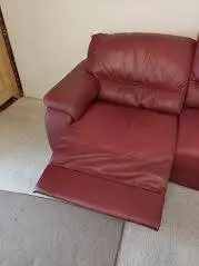 Electric leather couch with one button press Comfort!