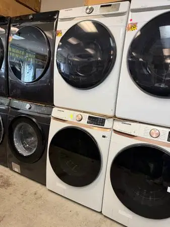 Samaung new washer 5.0 cu ft and used dryer gas