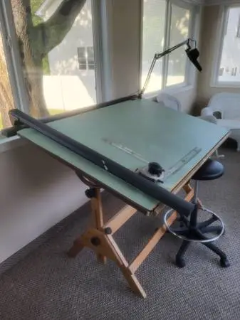 Vintage Industrial Drafting Table