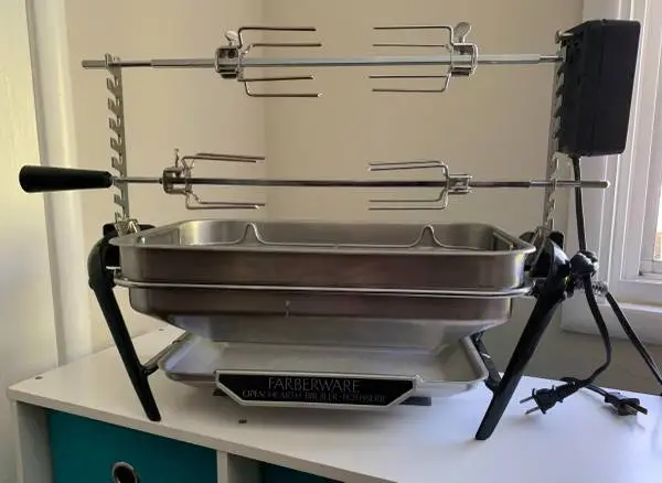 Farberware Broiler Rotisserie; extra rotisserie, manual/cookbook