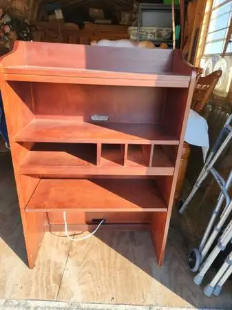 CHERRY DESK TOPPER BOOK CASE