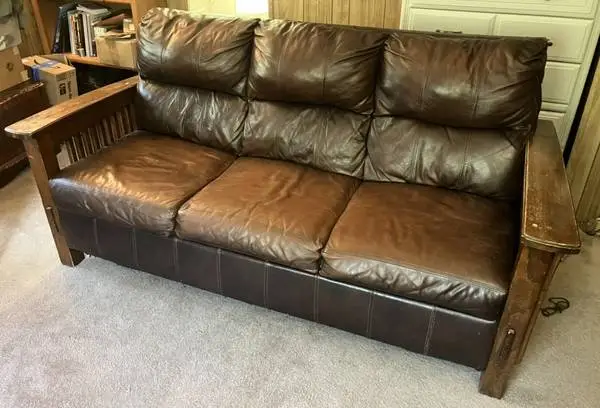 Leather couch