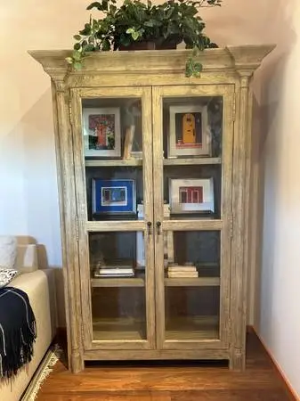 Pottery Barn display cabinet