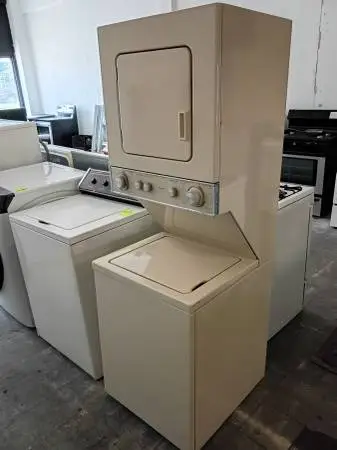Kenmore electric apartment size  washer and dryer stackable
