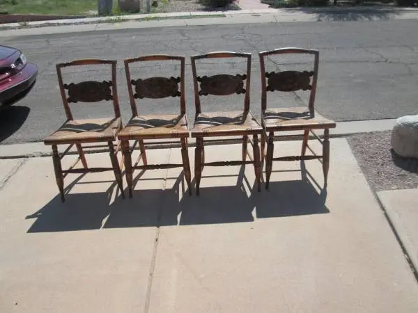 Super nice antique/vintage Hitchcock chairs - set of four
