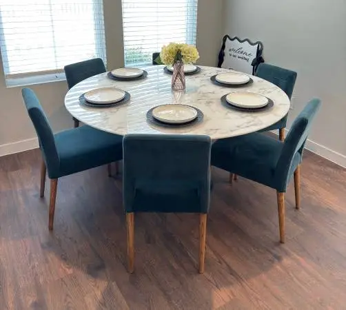 Marble Lippa Table by Modway - 6 Chairs