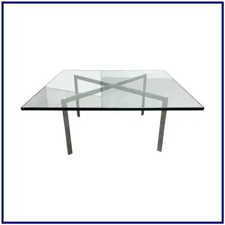 Ludwig Mies Van Der Rohe For Knoll Barcelona Glass Table