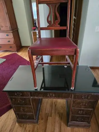 Desk and chair