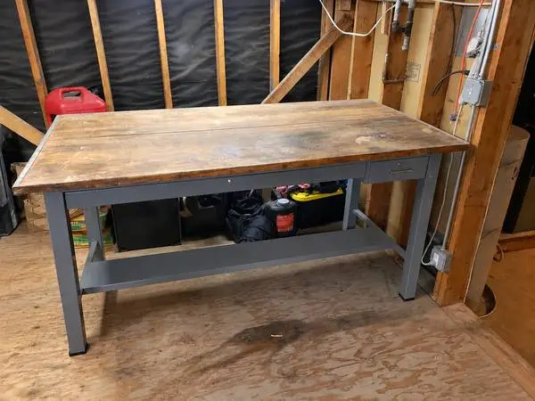 Vintage Mayline Drafting Table / Workbench with Plan Drawer