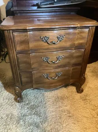 Thomasville three drawer nightstand