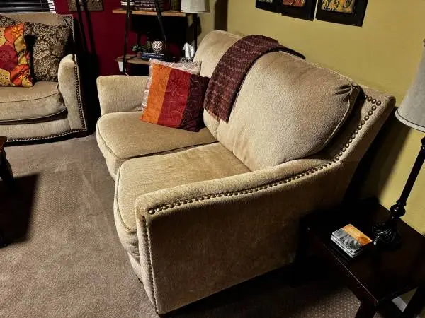 Couch set with pillows