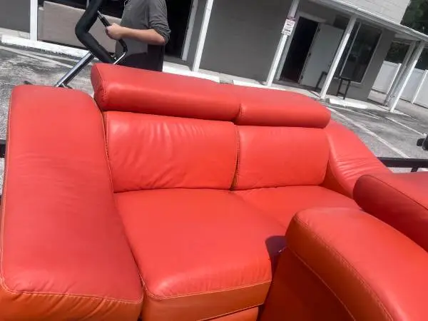 Awesome  Leather Sofa With Reclyner