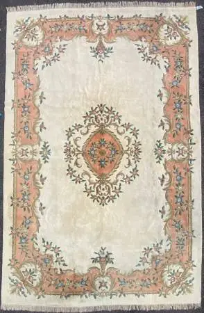 MANSION SIZE FRENCH STYLE AUBUSSON HAND KNOTTED RUG, 11.2 x 16.8
