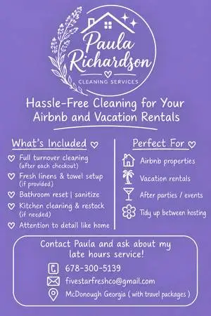 Airbnb cleaner