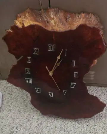Handmade Wood Slice Wall Clock