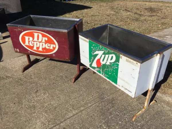 Dr Pepper 60s Merchandiser Ice Box Coolers