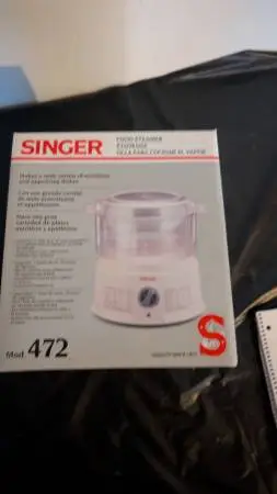 Singer food steamer model 472 Brand new in the box. Check out my all o