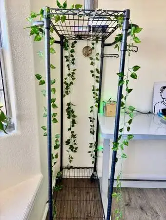 Metal clothing Storage Rack with wheels