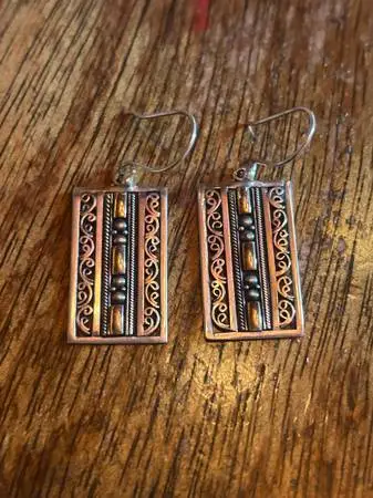 Sterling silver filigree earrings