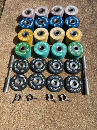 Rogue loadable dumbbell set (15-125lb) 50% off!