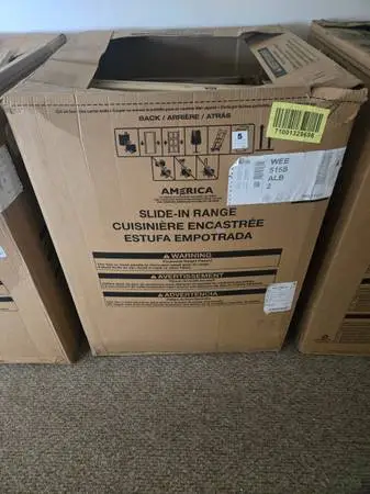 Brand new Whirlpool electric range 30 inch slide in