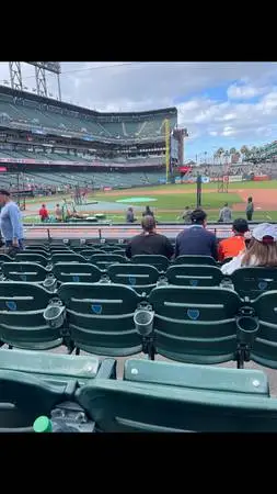 Giants  Dodgers 9/25   Lower Box Dugout
