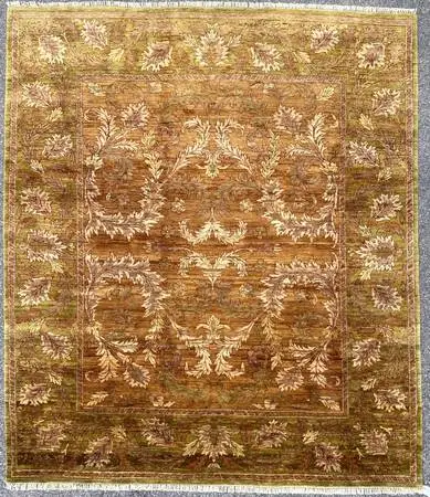 JAIPUR HAND KNOTTED RUG, NEW, 8.3 x 9.7