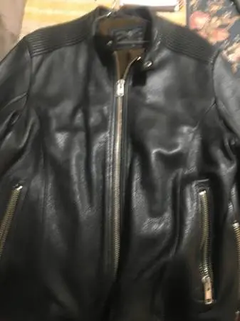 Mens xl top gun leather coat