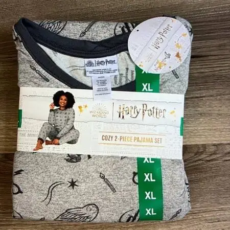 New w Tag Wizarding World Harry Potter Cozy 2 Pc Pajama Set Women XL