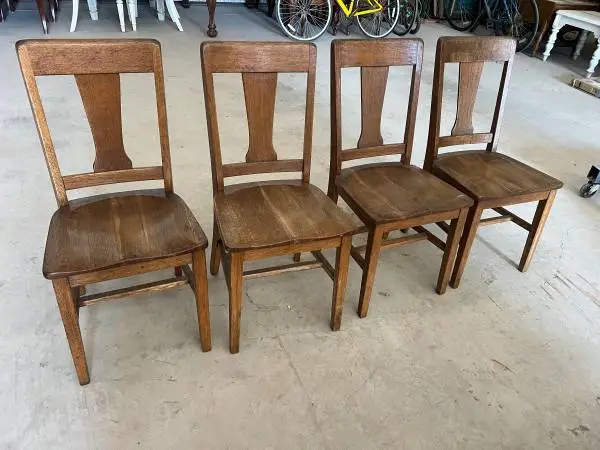 Four Antique Dining Chairs