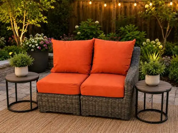New outdoor patio furniture seating set sunbrella