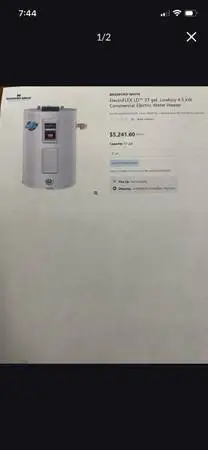 37 Gallon Commercial Water Heater BRAND NEW!!!! Make Offer