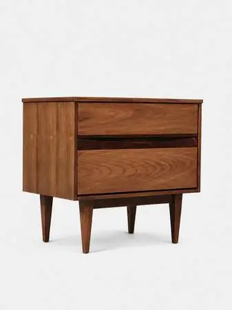 Mid-Century Modern Walnut & Rosewood Night Stand by Bassett, c.1960’s