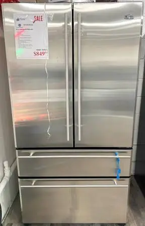 GE  Monogram 36”W French Door Refrigerator With Excellent Condition