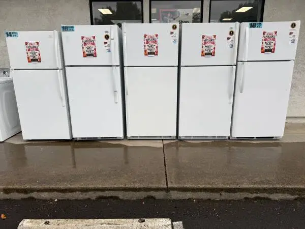 TOP FREEZER BOTTOM FRIDGES STARTING @ $300.00-IN STOCK WITH WARRANTY