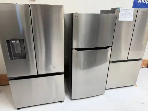 Big Selection of New Scratch and Dent Fridges and Dishwasher