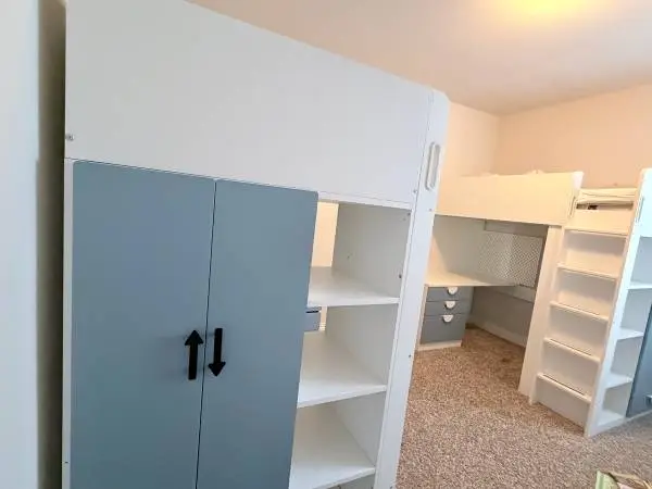 2 IKEA SMÅSTAD Twin Loft Bed Systems w/ Desk & Storage – $1,450 BOTH