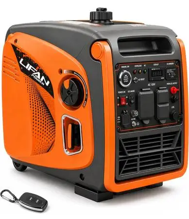 ☆ LIFAN 4800W Dual Fuel Portable Inverter Generator - Quiet 64dB, Remo