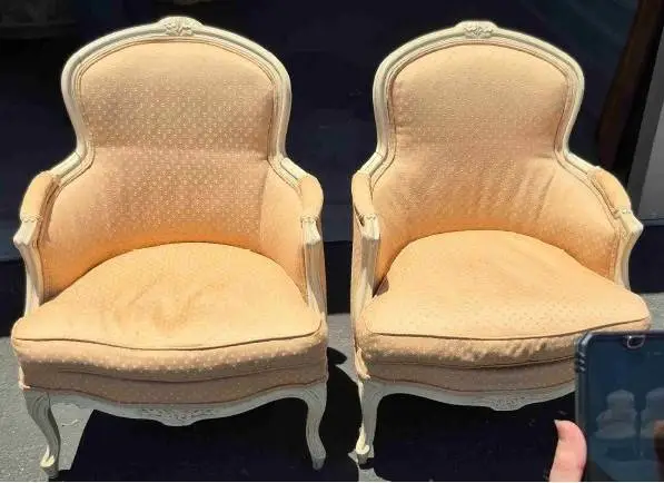 LOUIS XV STYLE ARMCHAIRS (2)