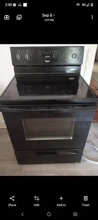 Whirlpool Electric Stove