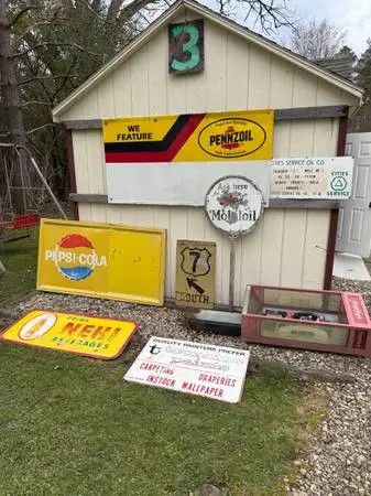 Gas oil soda sign original signs