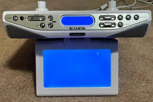 Curtis Undercounter TV / Clock Radio & Apex Digital Converter Box