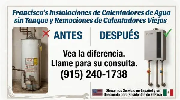 Calentador de Agua sin tanque