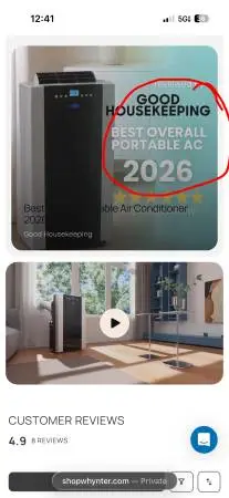 Whynter portable air conditioner