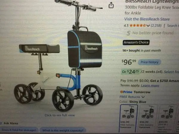 BlessReach Lightweight Knee Scooter